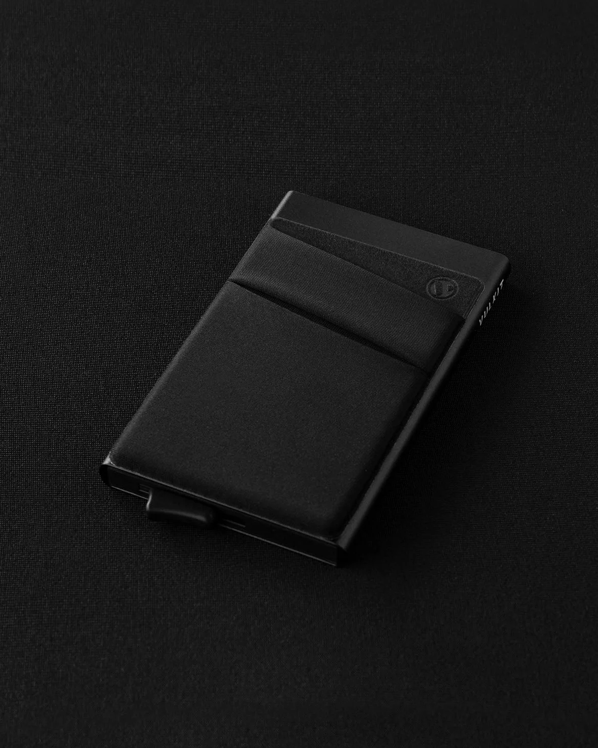 VULKIT Porta Carte di Credito Uomo o Donna Schermato RFID Pop-Up Portafoglio Uomo Slim Porta Tessere Metallo Rigido con Tasca Elastica