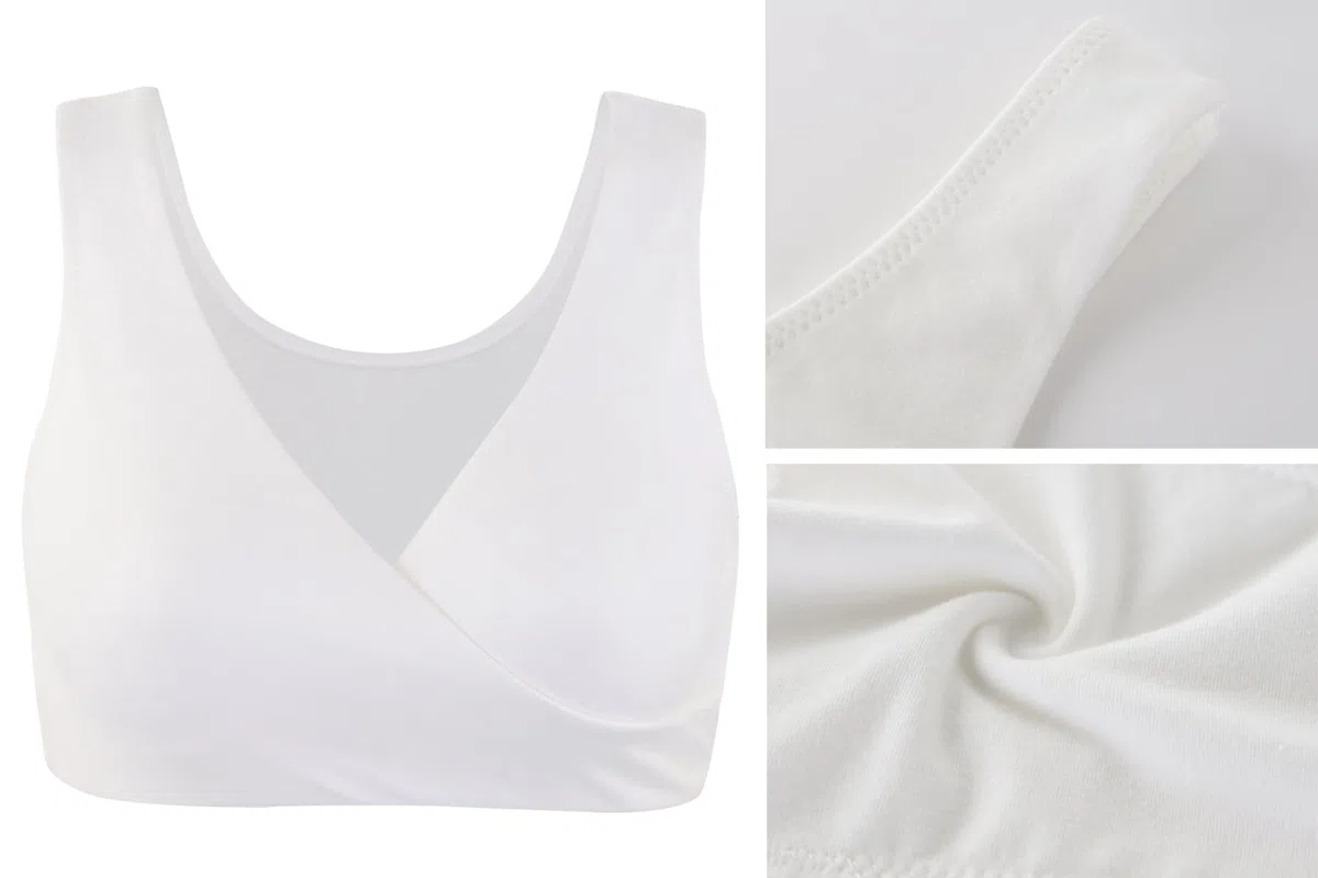 Reggiseni per Allattamento maternità - Reggiseno da Notte in Cotone Morbido per Gravidanza e Allattamento