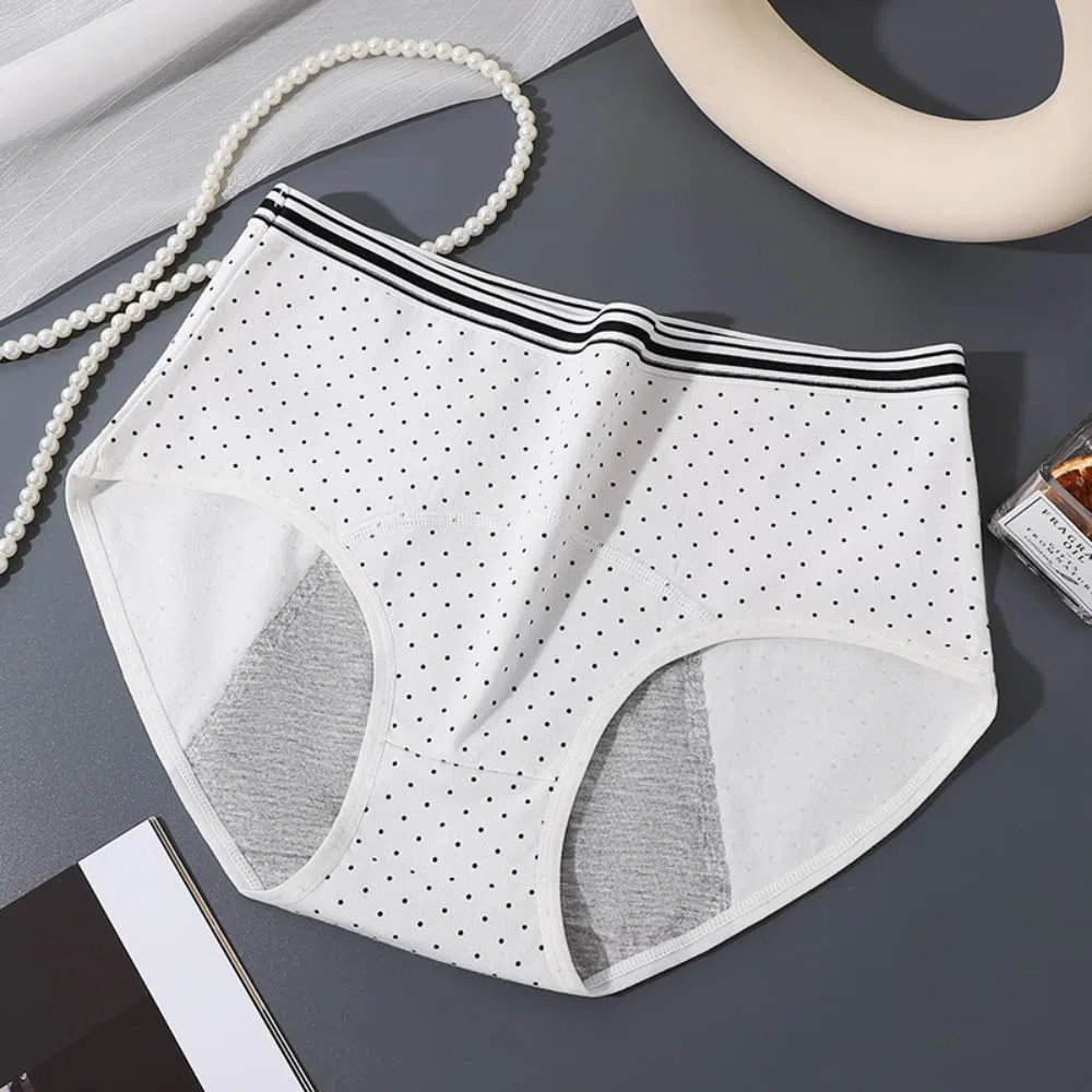 Mutandine per Il Ciclo mestruale da Donna Intimo a Tenuta stagna in Cotone Pantaloni di Protezione dal Flusso Pesante Slip Traspiranti Confezione da 5(Utilizzare con Tamponi)