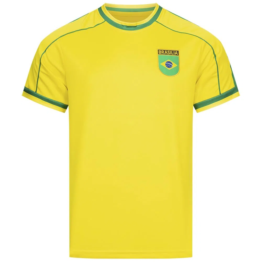 JELEX Retro History - Maglia da uomo, con logo ricamato e maniche corte, design nostalgico per gli appassionati di calcio, ideale per collezionisti