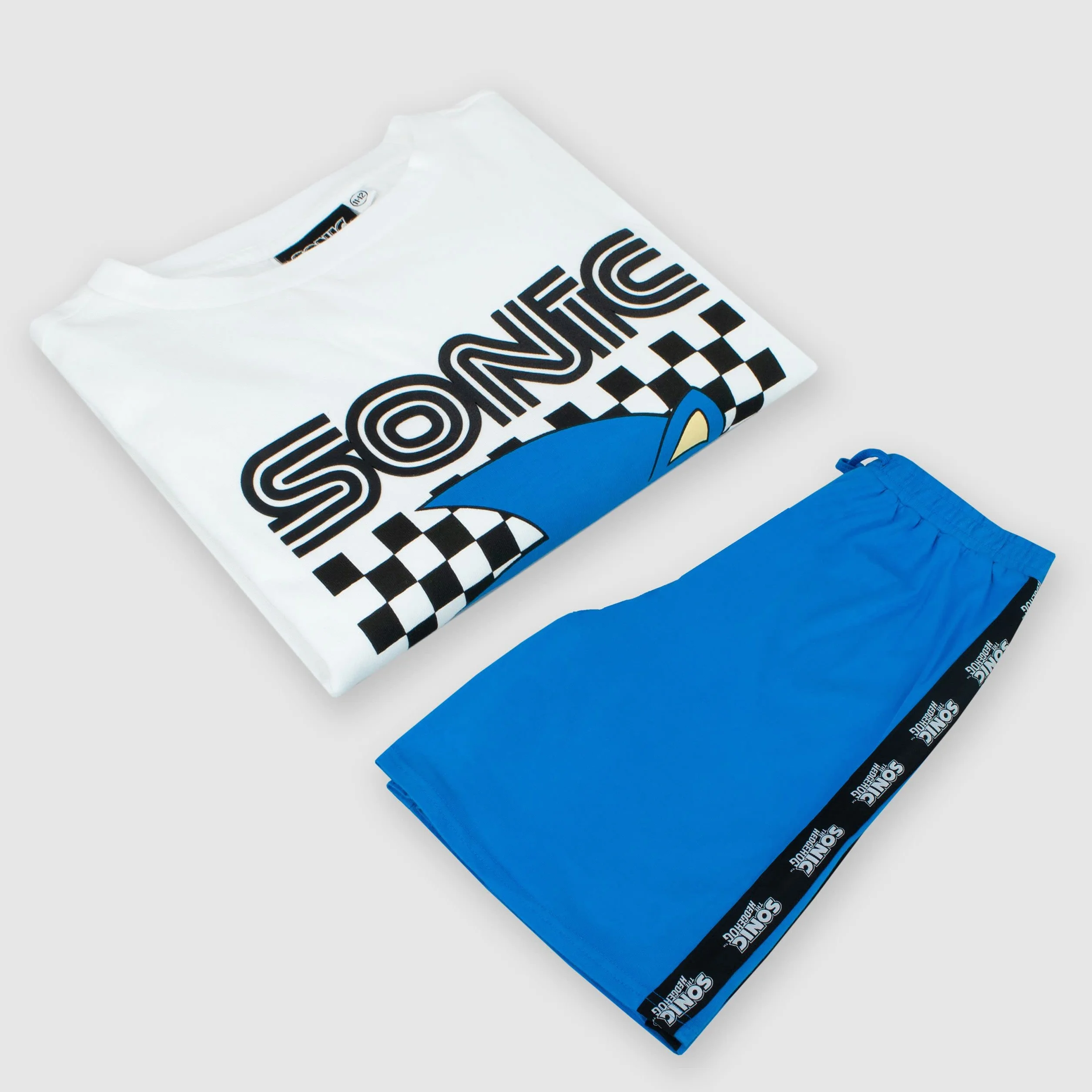 Sonic The Hedgehog - Set di Maglietta e Pantaloncini per Bambini Abbigliamento da Gioco per Ragazzi