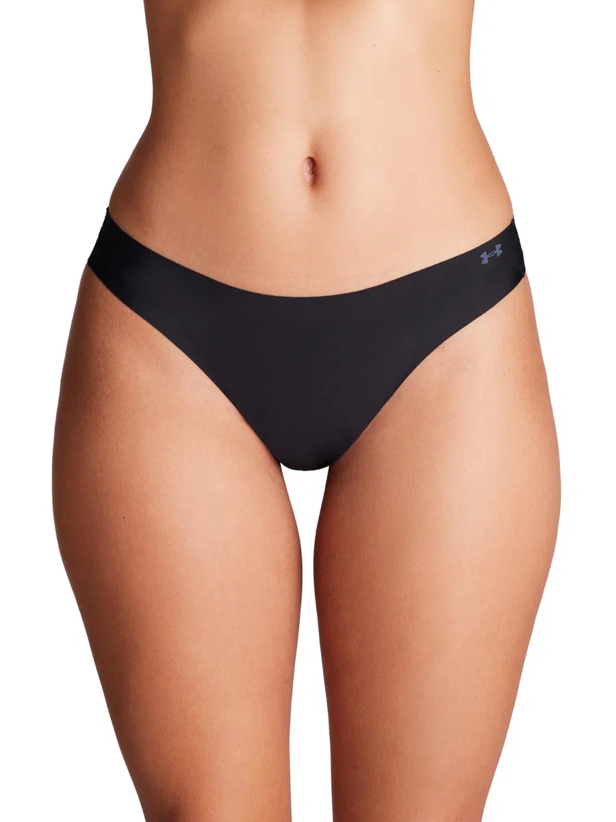 Under Armour 3-Pack Pure Stretch No Show Bikini Underwear, all-Day Comfort Fit & Ultra-Soft Intimo Donna