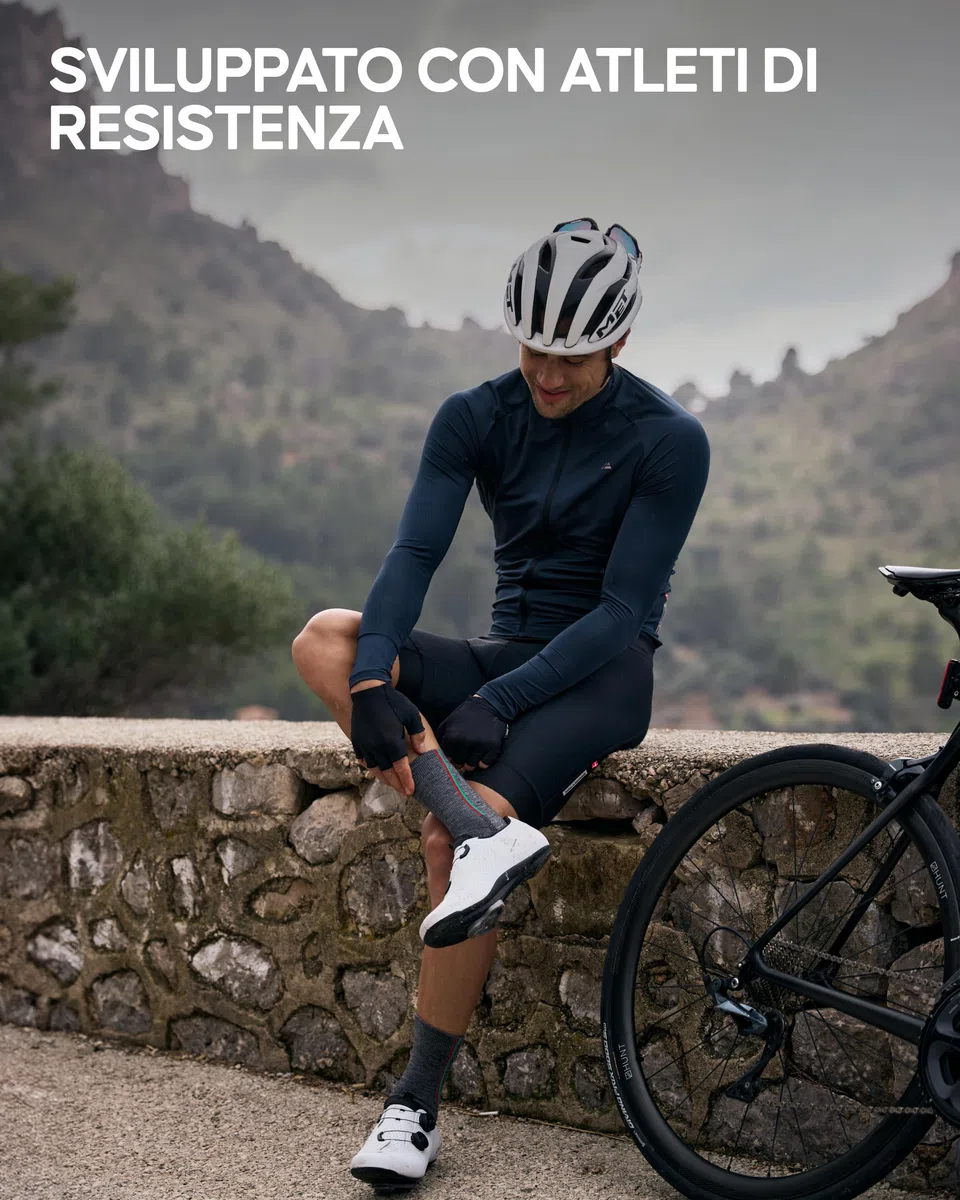 DANISH ENDURANCE Calze Uomo Lana Merino da Ciclismo, Calze Termiche Traspiranti Uomo e Donna, 2 Paia
