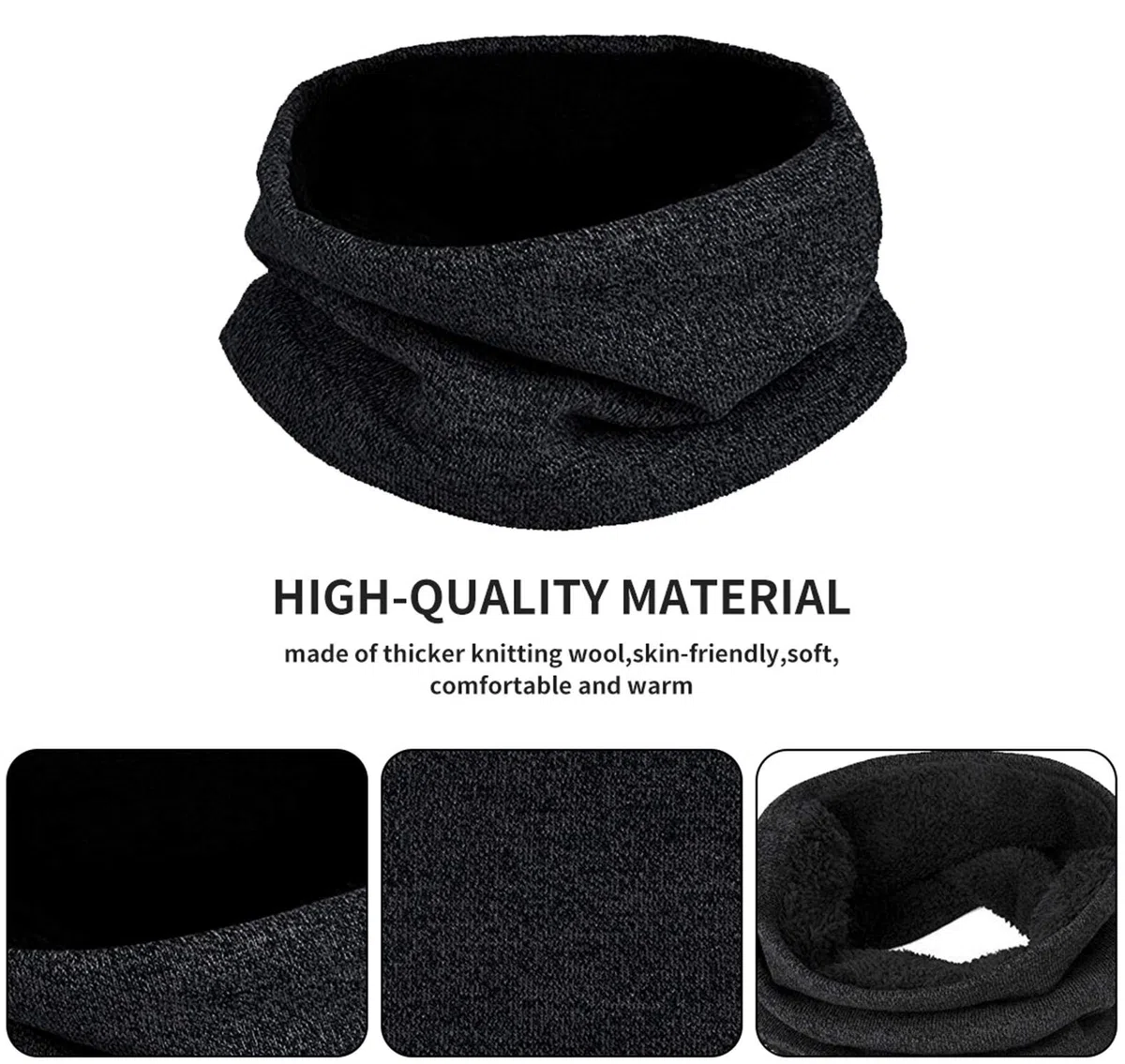 Cappelli Invernali Cappello Sciarpa Guanti Invernale Set Uomo Donna Scaldacollo Invernale Touch Screen Guanti Caldo Coordinati invernali 3 Pezzi