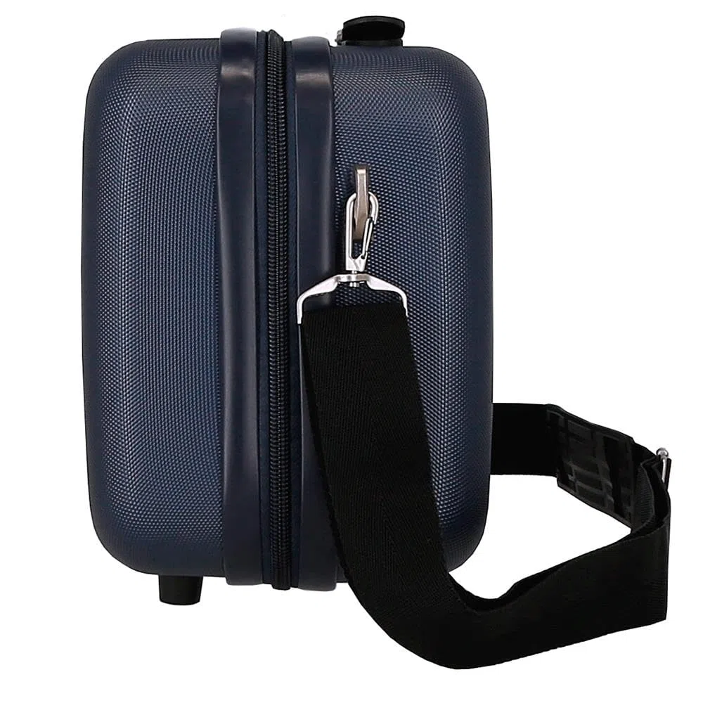Roll Road Cambogia Beauty case adattabile blu 29 x 21 x 15 cm rigido ABS 9,14 L 0,8 kg, blu, Necessità adattabile