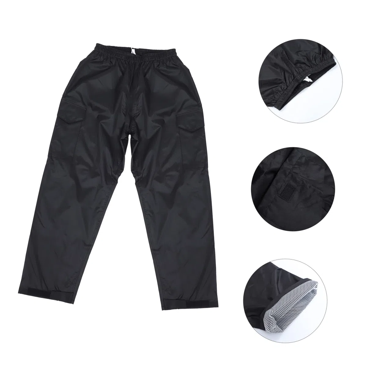 Pantaloni Vita Elastica Allargata Impermeabili e Traspiranti da Pioggia Doppio Strato Resistenti in Tutte le Stagioni da Uomo e Donna per Lavoro All'aperto