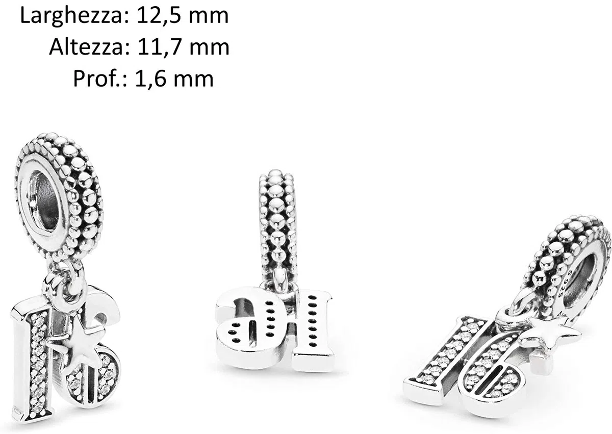 Charm Compatibile Tutte Marche Anni Compleanno Anniversario Laurea Ciondoli Originale Charming Beads Argento 925 Mamma Bead Portafortuna Cuore Famiglia Natale Donna