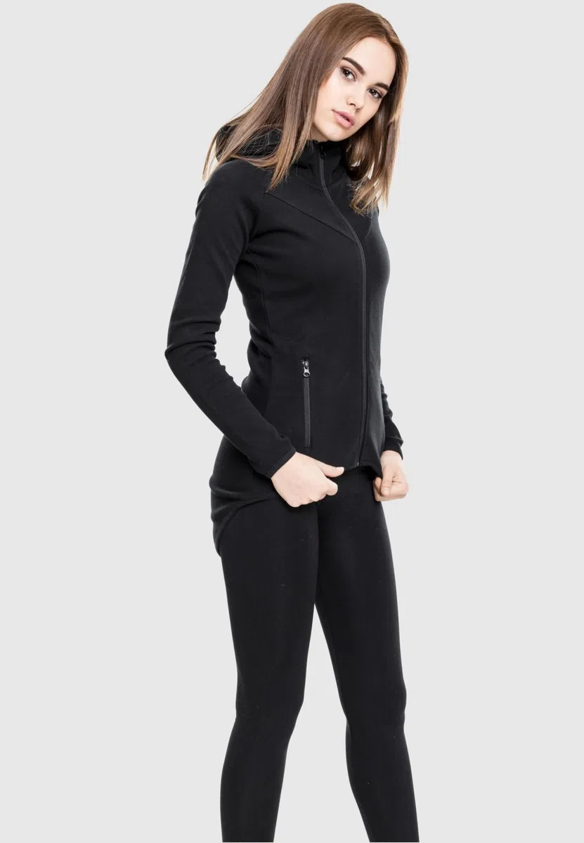 Urban Classics Damen Ladies Athletic Interlock Zip Hoody