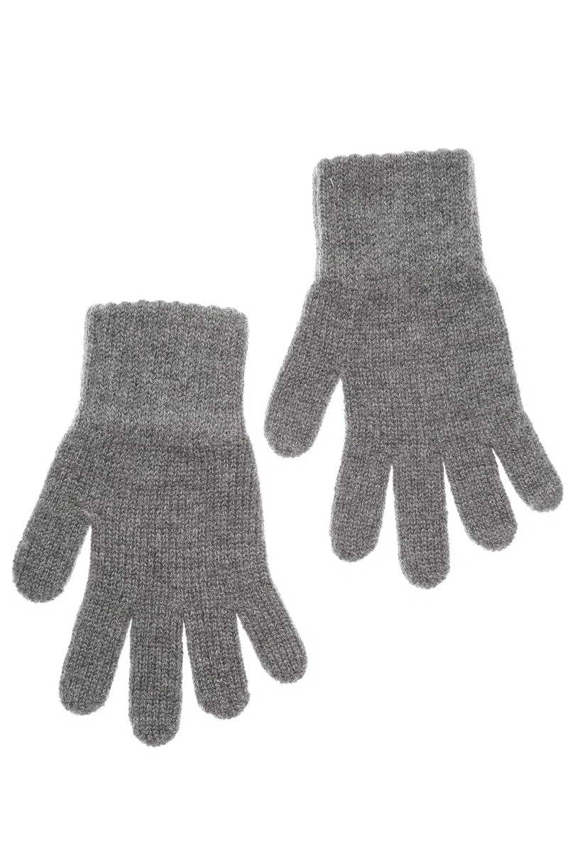 Guanti da dita a maglia in lana per bambini I caldi guanti invernali a doppio strato per ragazzi e ragazze 1-8 anni I comodi guanti morbidi di colore beige, rosa, grigio