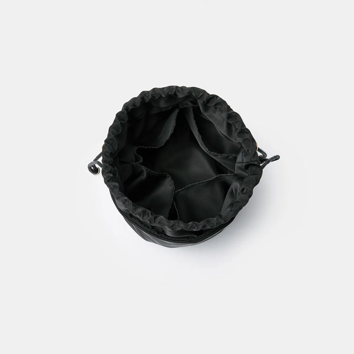 Organizer Alto da Donna in Tela, Rotondo per Borsetta e Cosmetici, Borsa per Trucchi (L, Nylon, Nero)