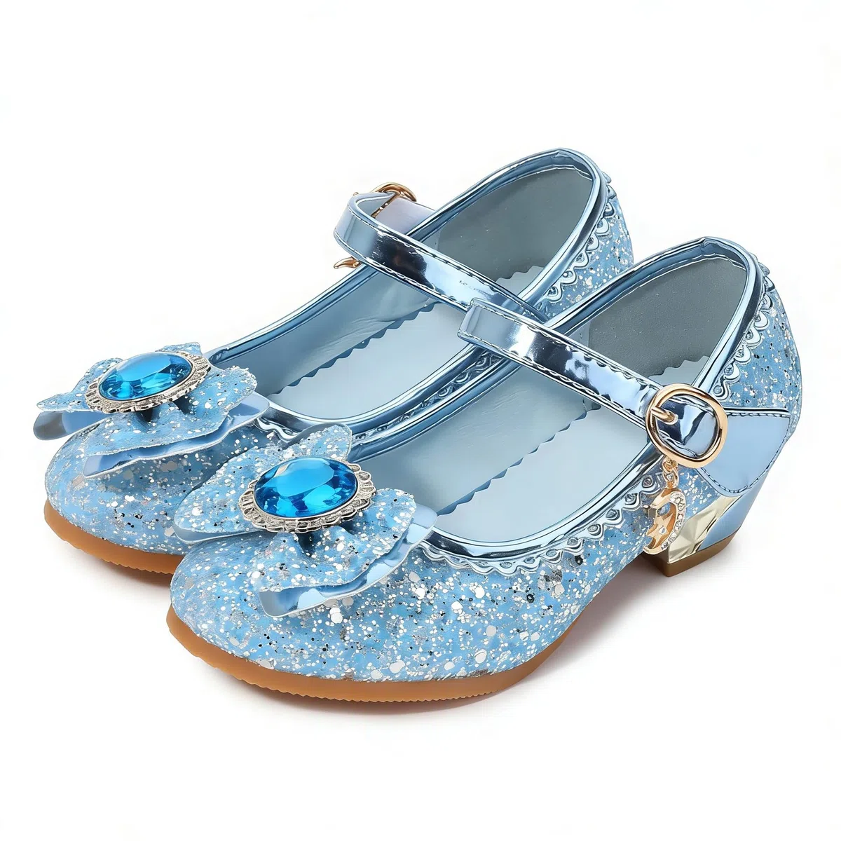 New front Principessa Scarpe Festive Scarpe col Tacco da Principessa per Bambina Buona qualità Partito Scarpe Principessa Scarpe Eleganti