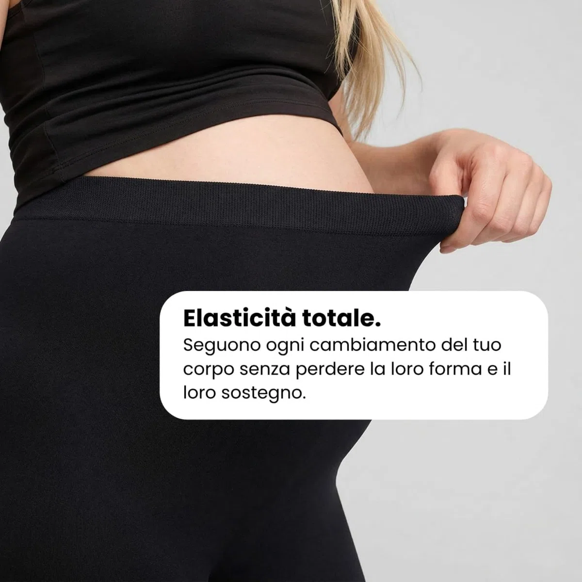 Leggins Solvea Gravidanza,Leggings Premaman Donna,Vita Alta con Supporto,Tessuto Opaco Morbido Elasticizzato,Traspirante,Ideali per Gravidanza,Casa e Yoga