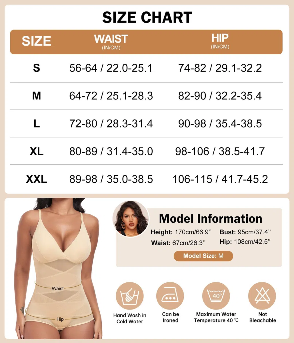 Niwicee Donna Bodysuit Body Sexy Shapewear Invisible Bodysuit Shaper Body Contenitivo Modellante Pancera Snellente Spallino Regolabile Guaina Contenitiva Modellante