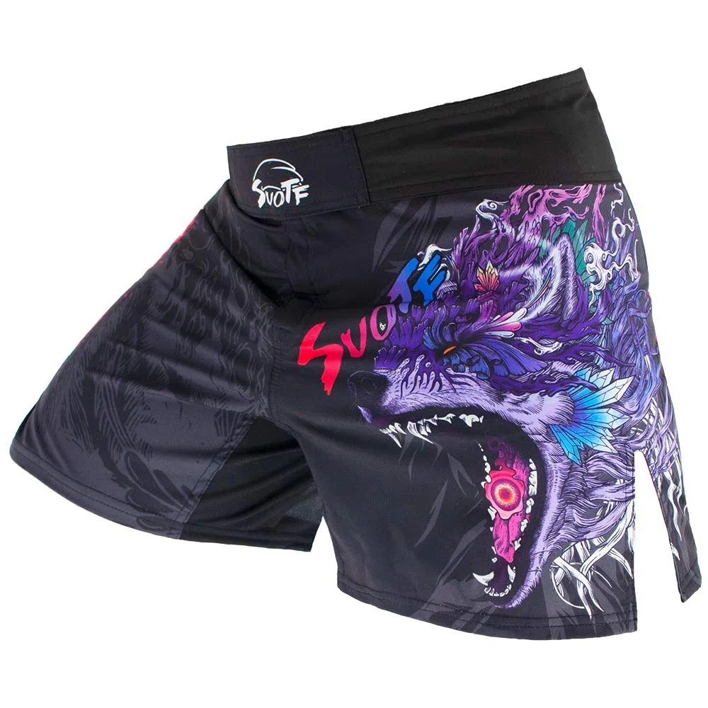 Pantaloncini da combattimento da uomo, per MMA, BJJ, boxe, da uomo