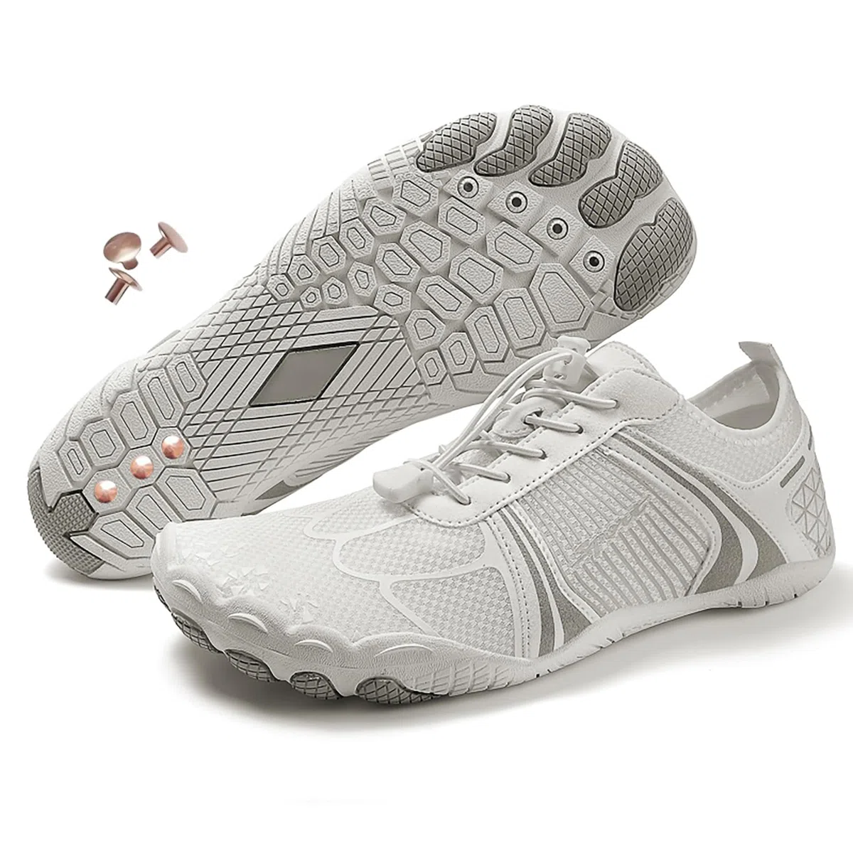 Scarpe da terra con rame a terra a piedi nudi per donne uomini neuropatia, escursionismo scarpe da acqua a piedi nudi, leggere e antiscivolo
