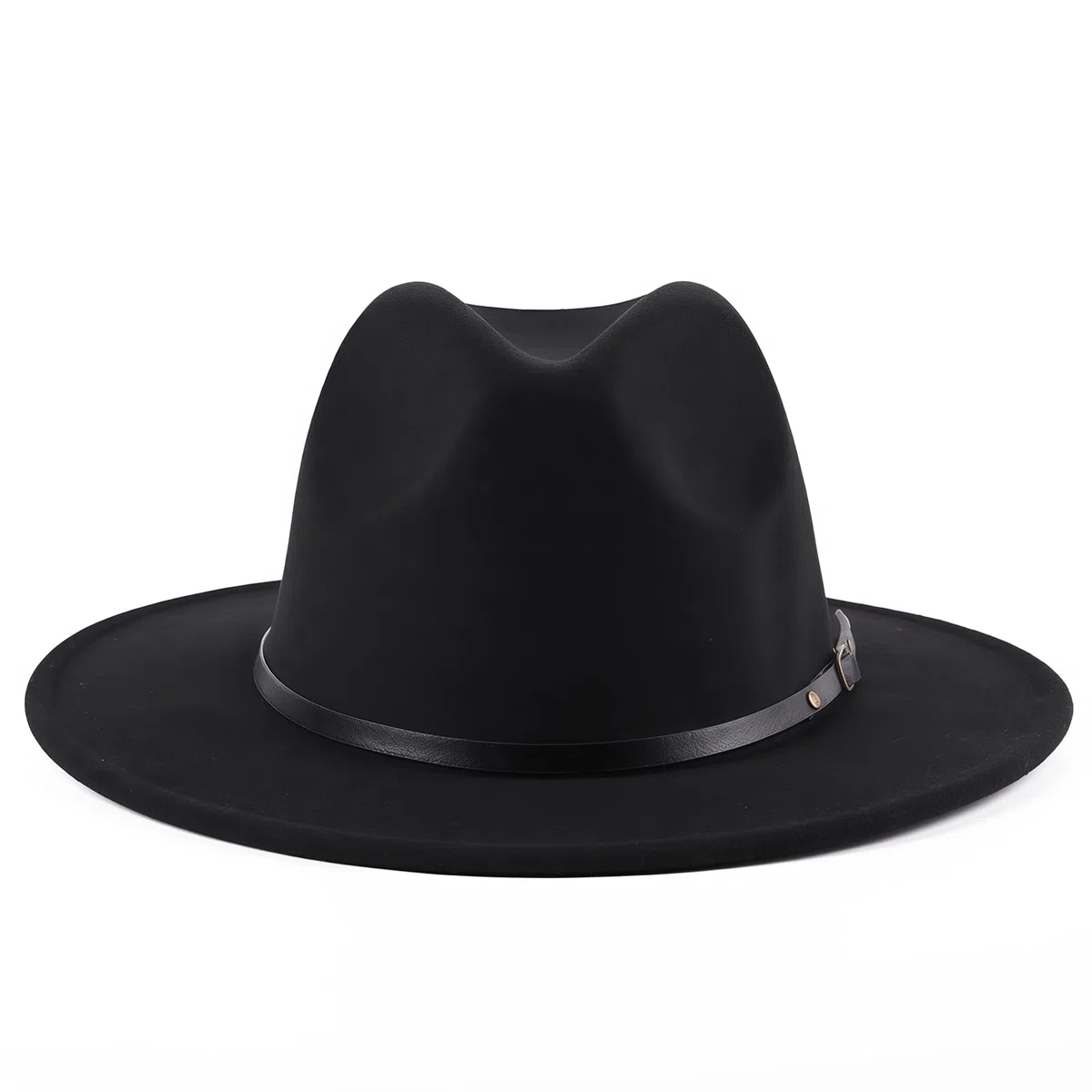 ericotry Cappello Fedora Classico Unisex in Misto Lana con Fibbia per Cintura, Cappello a Tesa Larga, Cappello da Derby per Chiesa, Jazz, Trilby, Berretti per Uomini e Donne, Feste di Nozze, Talent