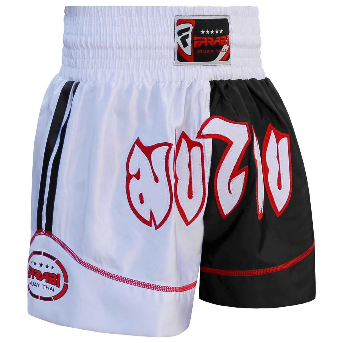 Farabi Sports Pantaloncini Muay Thai Uomo Donna Pantaloncini Kick Boxing per Arti Marziali MMA Cage Fighting Gym Training Esercizio Short Muay Thai