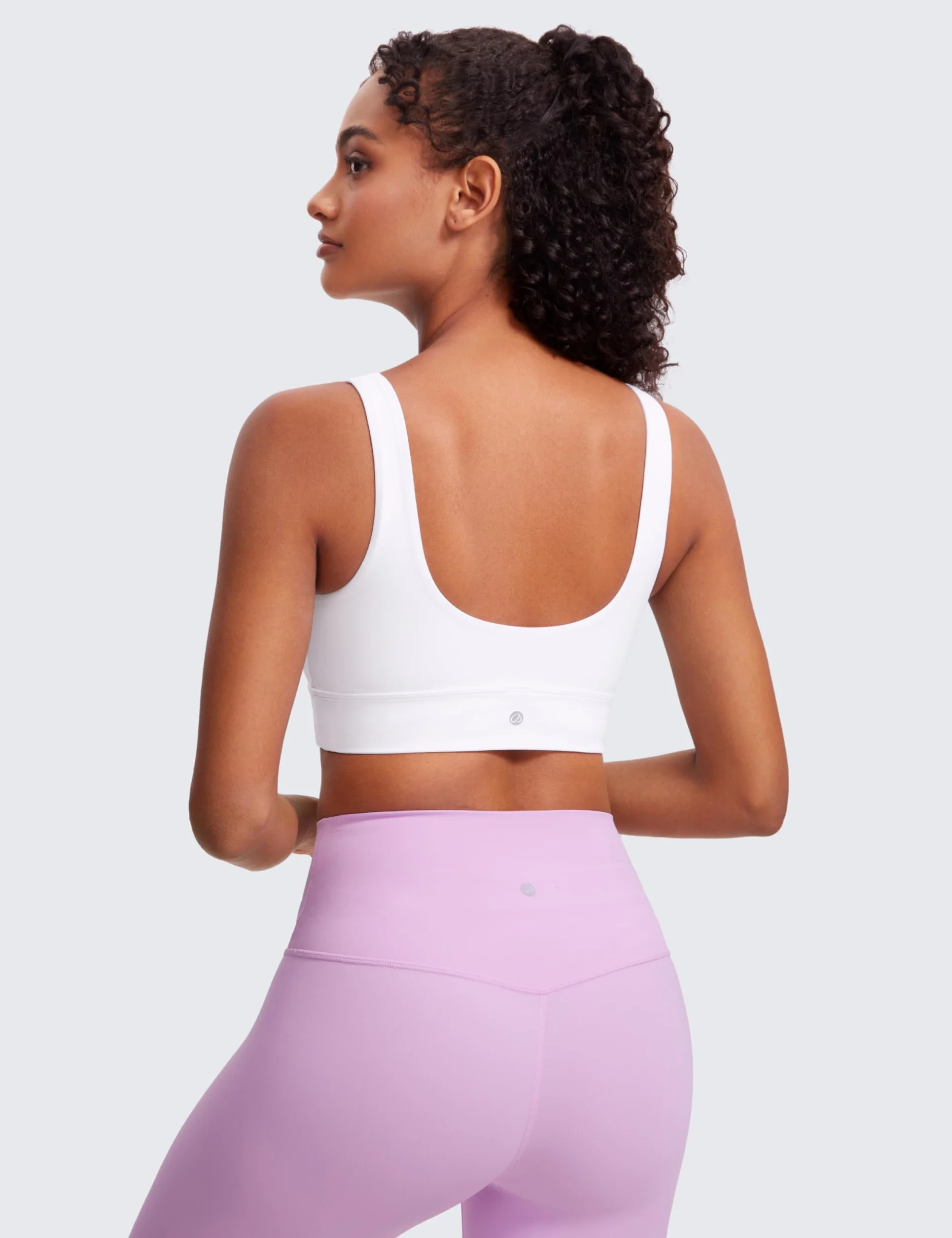 CRZ YOGA Donna Butterluxe Reggiseno Sportivo con Schiena a U - Basso Impatto Yoga Fitness Imbottito Top