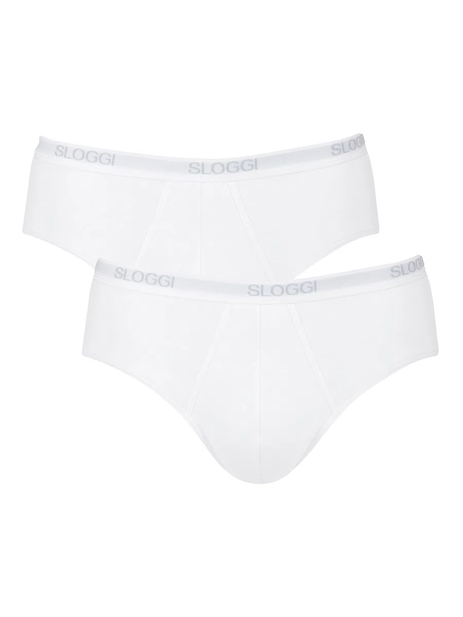Sloggi Slip da Uomo Basic Cotton Rich Midi Slip Nero, Grigio o Bianco