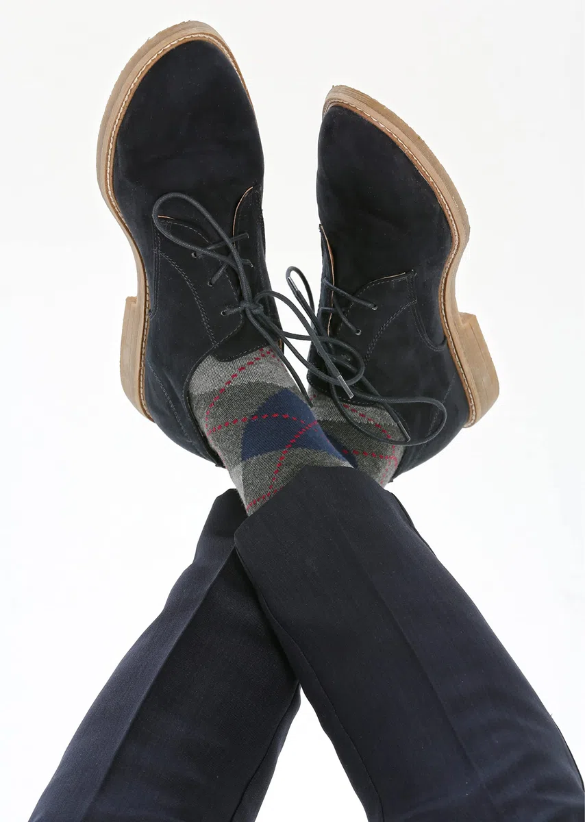 Easy8 Calze da Uomo Lunghe in Caldo Cotone, 6 PAIA, Calzini Uomo Lunghi, Colorati, Fantasia, Calzini Eleganti, Caldi, Invernali, Alti, Calzettoni