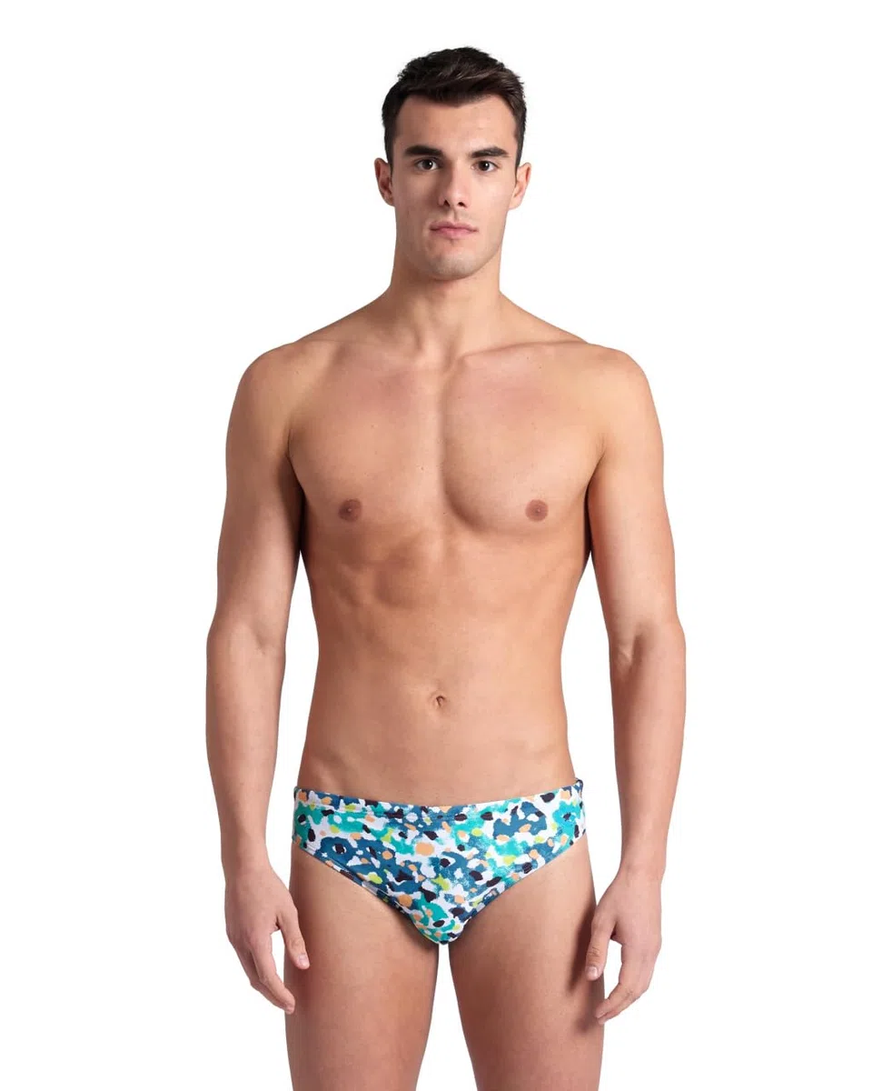arena Santamarias R Costume da Bagno Uomo, Costume Slip Uomo Mare e Piscina in Tessuto Foderato MaxFit Eco Resistente al Cloro e al Sale, Protezione UV 50+