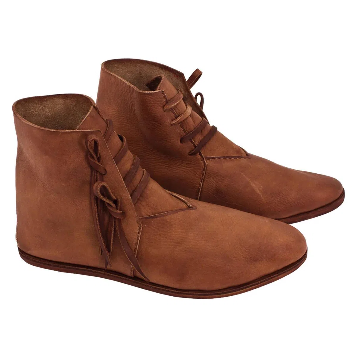 Generisch 2025 Stivali medievali da uomo in stile stivaletti, da infilare, casual, tacco basso, scarpe comode da indossare tutti i giorni scarpe da uomo nere