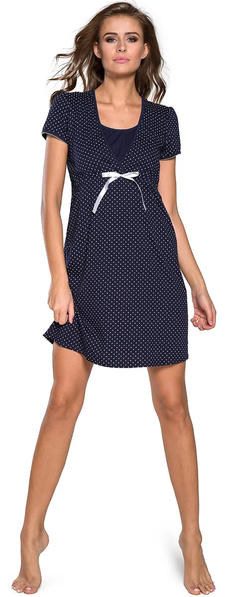 Italian Fashion Camicia da Notte Parto Ospedale | Vestaglia Donna Ospedale | Camicia da Notte Parto | Pigiama Premaman con Fiocco | Vestiti Premaman S-XXL