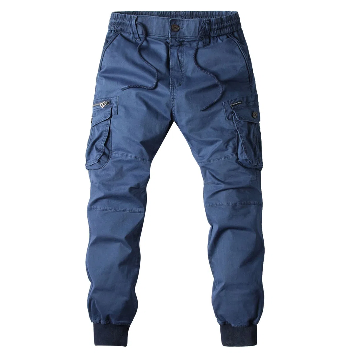 Pantaloni Cargo Uomo Trousers Cotone Estivi Taglie Forti Militari Outdoor Trekking Pants Lunghi da Uomo Leggero Multi Tasca Jogging Pants con Elastico in Vita S-XXL Tasche Multiple
