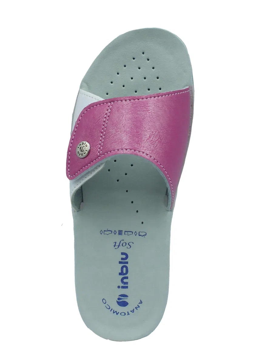 inblu Ciabatte Donna A Fascia Colorata Con Chiusura Regolabile In Velcro, Plantare Anatomico, Dal 35 Al 41 Sandali a ciabattaDonna