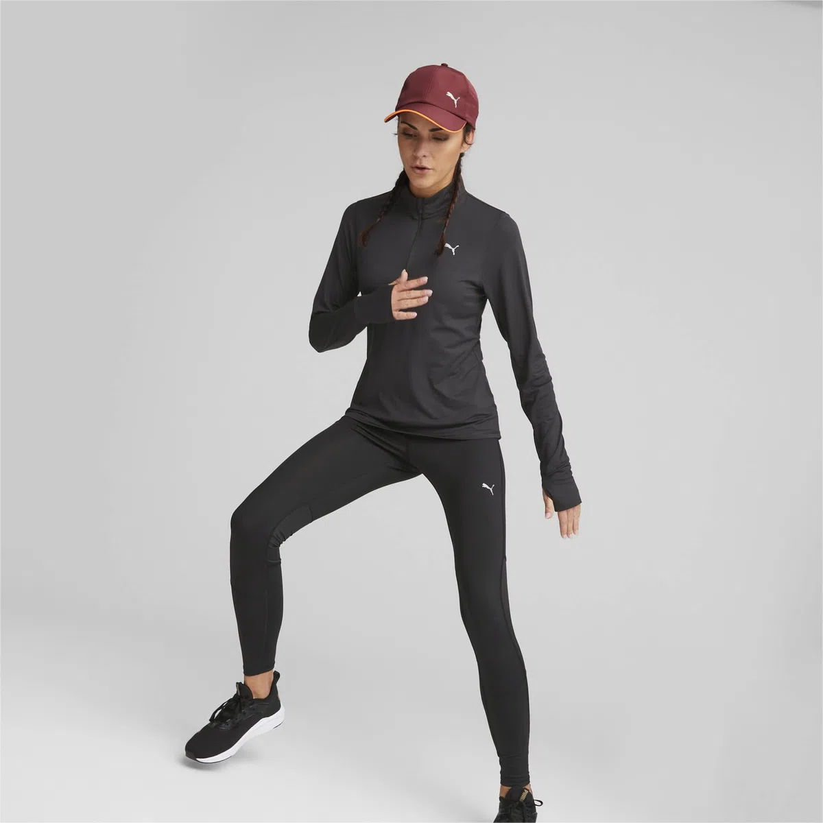 PUMA Run Favorite 1/4 Zip W Pullover Donna