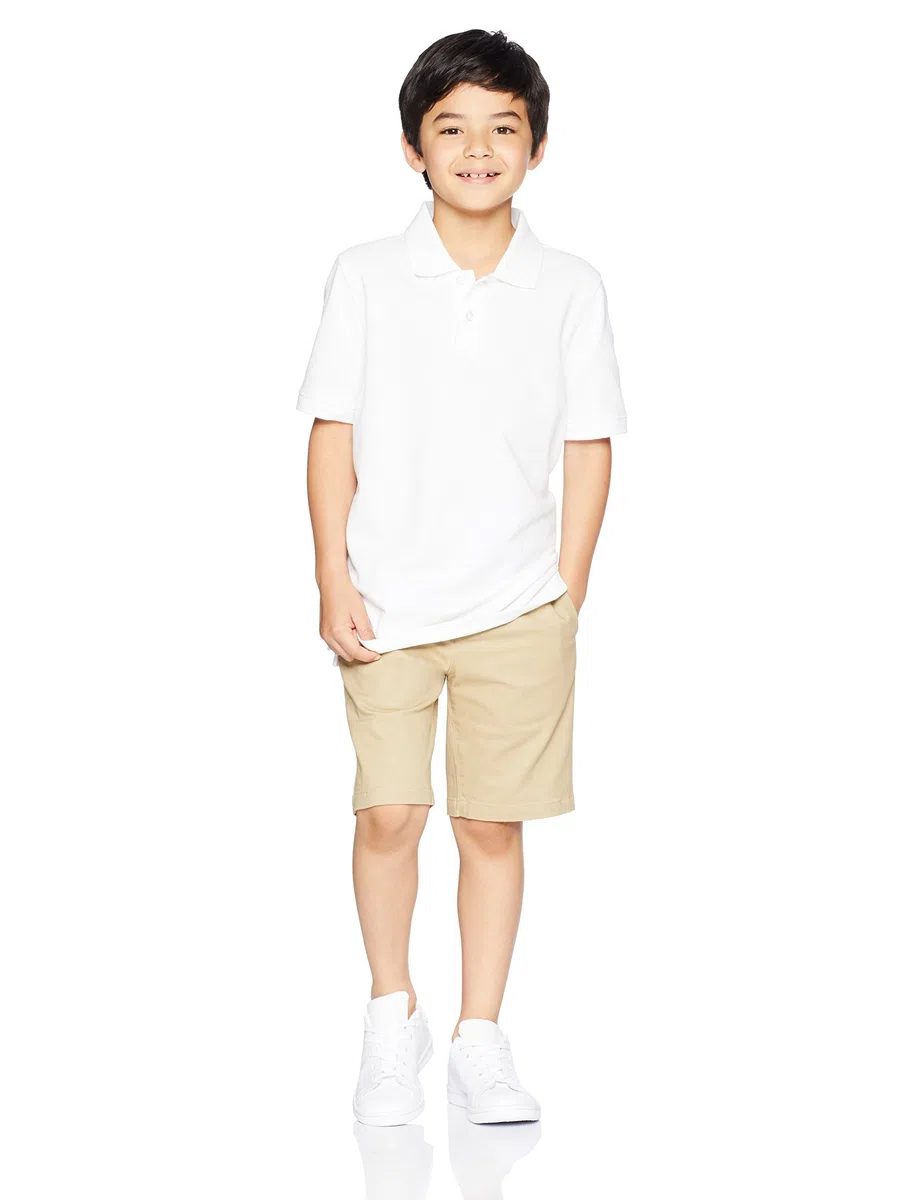 Amazon Essentials Bambini e Ragazzi Polo Maniche Corte in piqué per Uniforme Scolastica