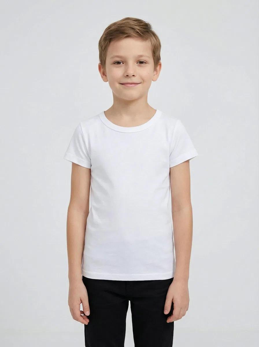 TupTam Canottiera Bambino – Set 5 Canottiere Maniche Corte, 100% Cotone, Morbide e Traspiranti