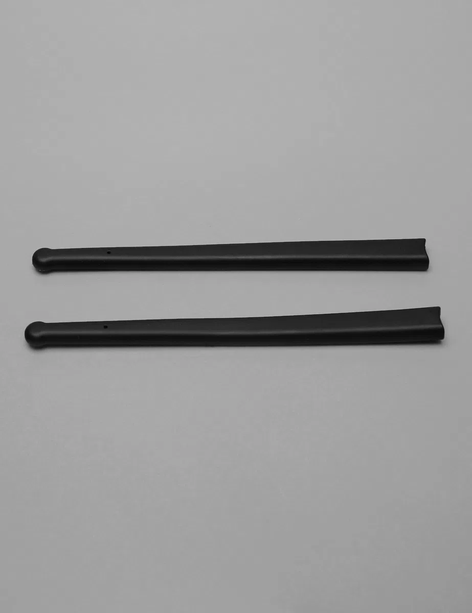 2 paia di calzini per occhiali da sole in morbido silicone per Oakley Marshal MNP OX8091, antiscivolo, comodi da indossare, kit di ricambio, colore nero