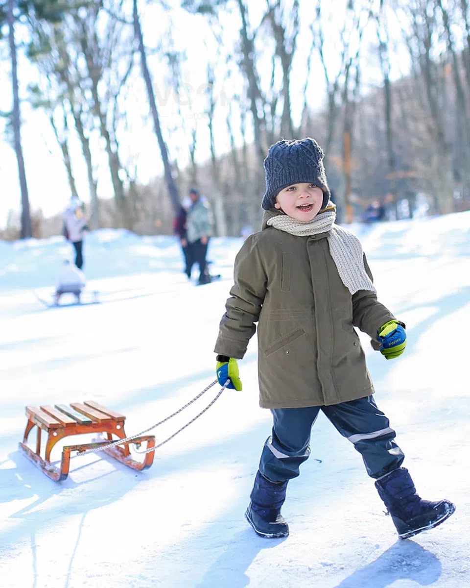 Guanti da sci per bambini, guanti invernali impermeabili per bambini, guanti da ciclismo antivento da 3 a 13 anni, guanti da neve caldi per bambini per lo snowboard, lo sci e il ciclismo