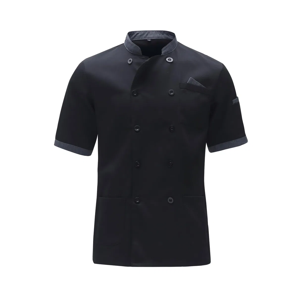 Giacca Cuoco Uomo e Donnacon i Bottoni Giacca Chef Uomo Ristorante Divise da Cuoco Giacca Cucina Maniche Corte Uniforme da Lavoro