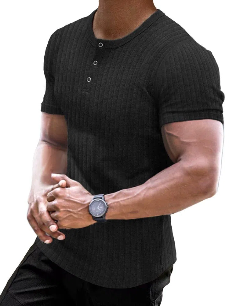 Muscle Cmdr Maglia Uomo Manica Lunga/Corte,Maglia Termica Uomo Manica Lunga,Cotone Camicie Muscolari Slim Fit
