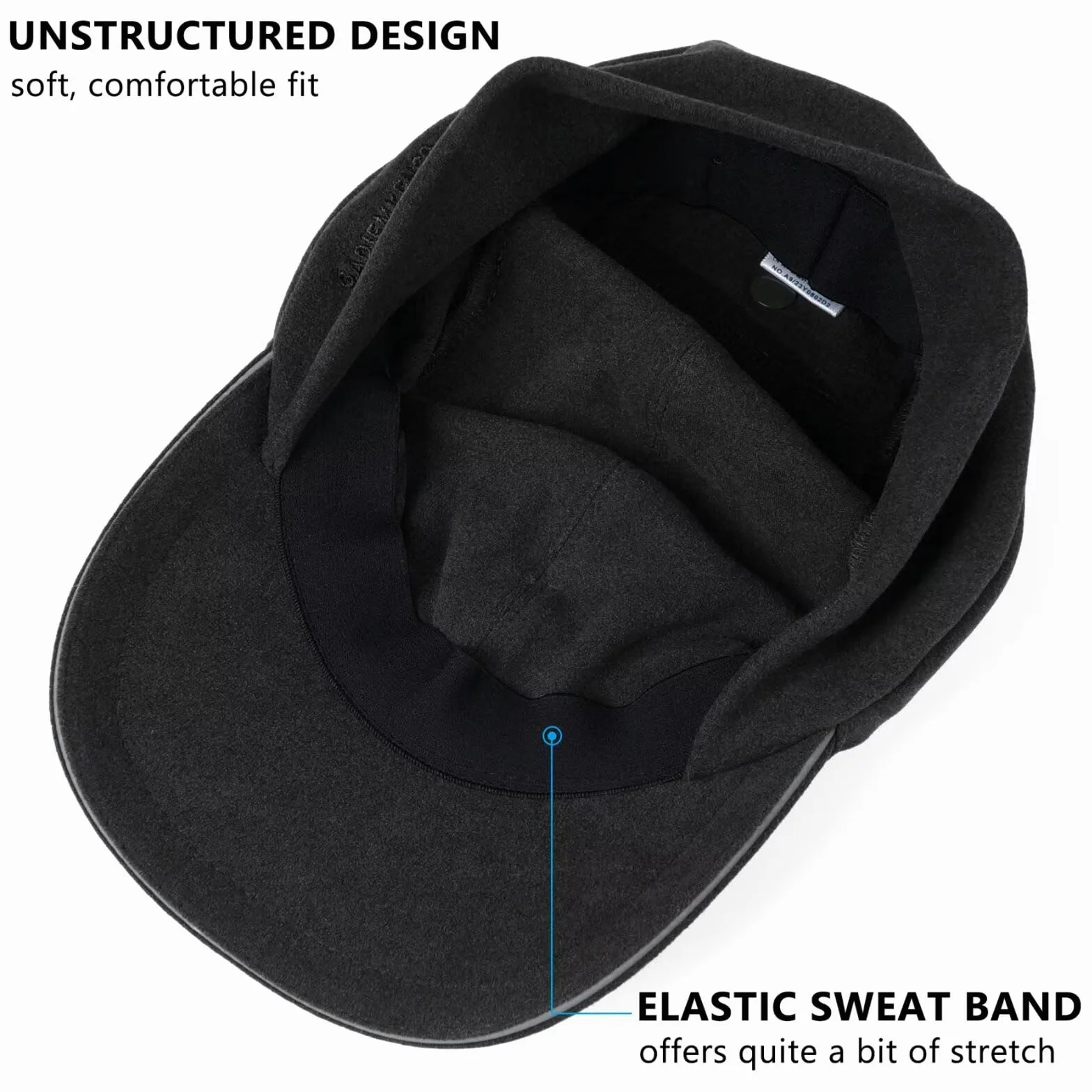GADIEMKENSD Women's Winter Reflective Fleece Ponytail Hat with Drop Down Ear Warmer for Outdoor Activity cap