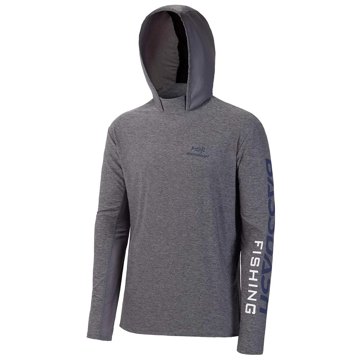 Bassdash UPF 50+ -T-Shirt da Pesca Rashguard Protezione Solare Felpa da Uomo con Cappuccio e Protezione dai Raggi UV