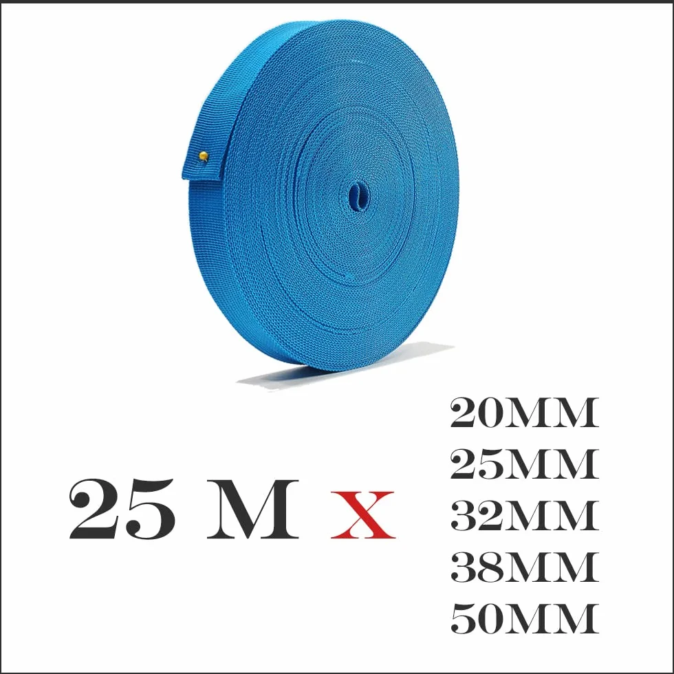 25 Metri Nastro in Polipropilene - Polipropilene Cinghie, Legare le Valigie, Materiali per Craft, Borse, Cinghie (50mm, 157)