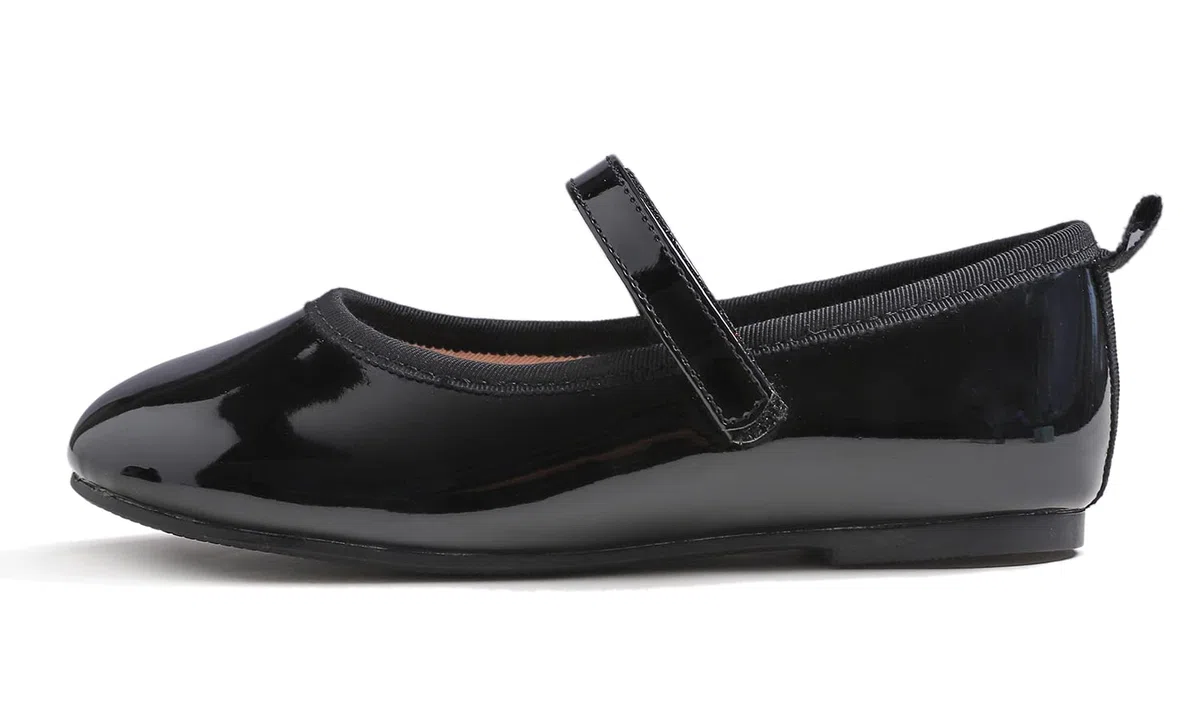 Feversole Basic Synthetic Girls Cute Dress,Ragazze Mary Jane Strap Scarpe Basse Ballerine da Principessa Scarpe da Scuola Piatte