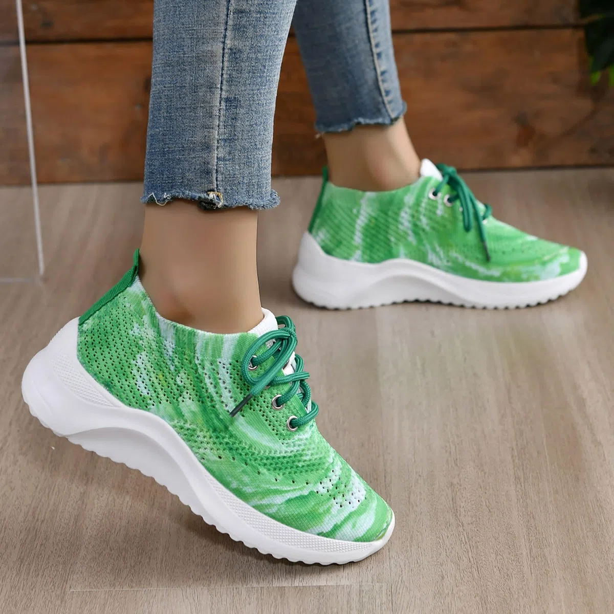 Scarpe da ginnastica da donna, eleganti, per il tempo libero, da donna, sportive, colorate, scarpe da ginnastica