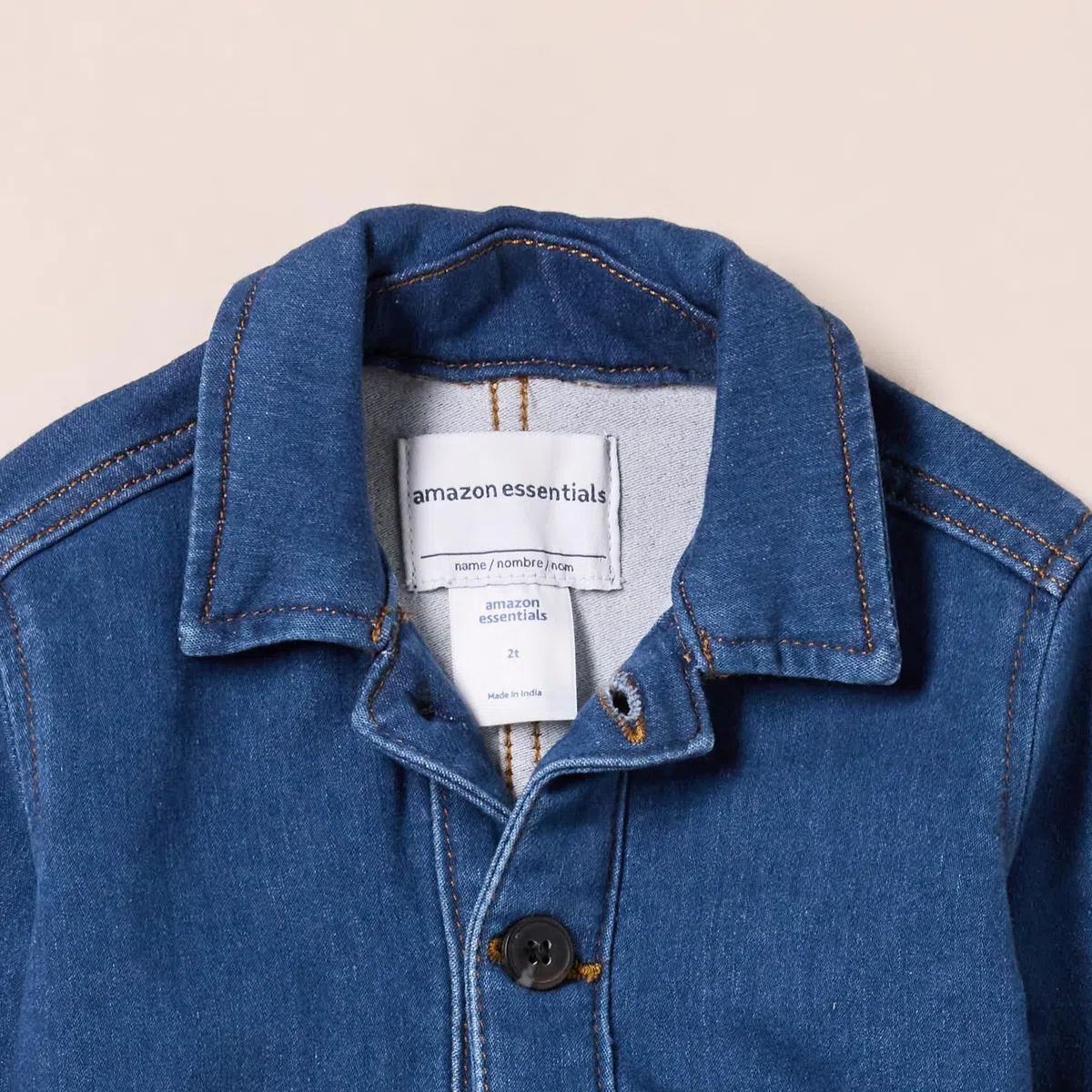 Amazon Essentials Giacca-Camicia in Denim dalla vestibilità Rilassata Unisex Bambini e Ragazzi