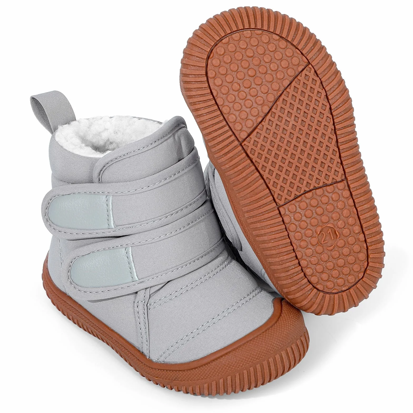MASOCIO Stivaletti Neonato Neonata Invernali Scarpe Scarponcini Bimbo Bambino con Suole Gomma Antiscivolo Taglia 19-27 EU