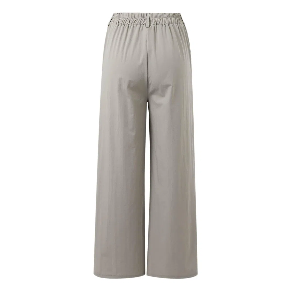 Generico Pantaloni Larghi Donna Estivi Casual - Pantaloni Lino Leggeri Elastico in Vita Elegante Baggy Linen Pants Pantalone da Spiaggia Sportivo Lavoro Vita Alta Pantalone con Coulisse Gamba Larga