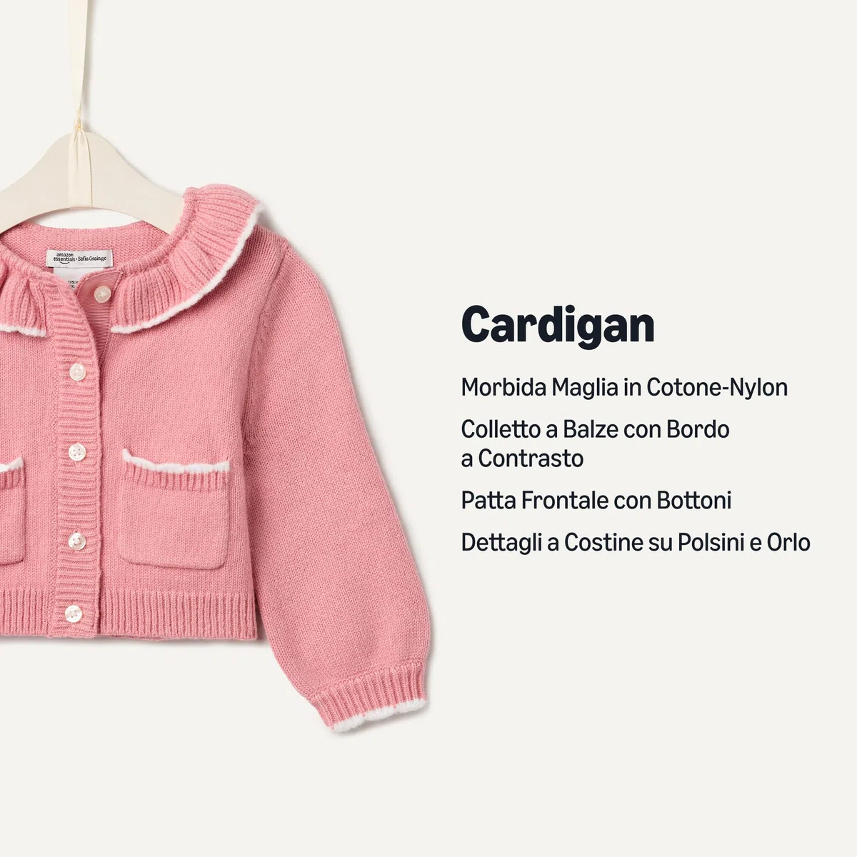 Amazon Essentials Bambine e Ragazze Cardigan