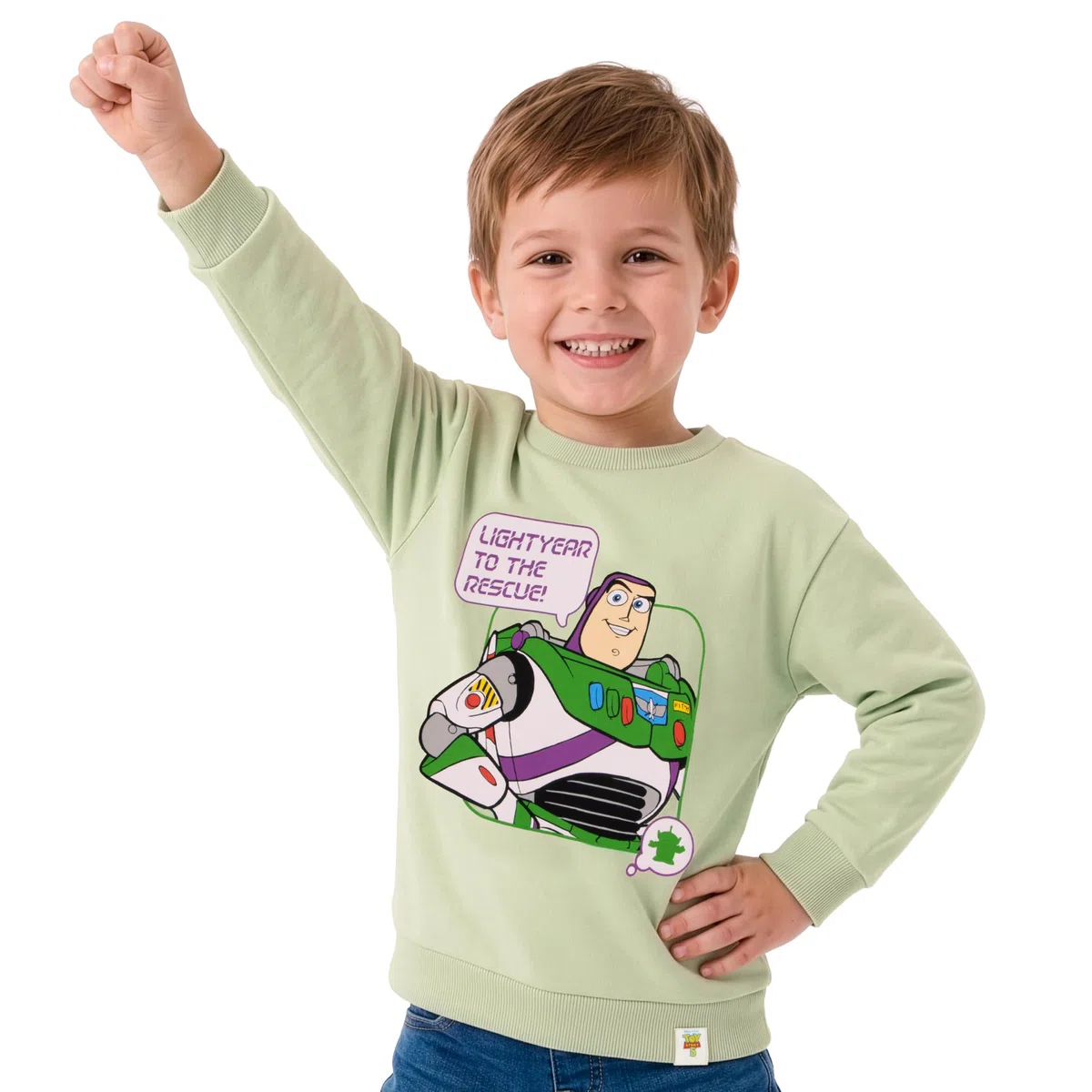 Disney Toy Story Felpa Bambino, Felpa Ragazzo Buzz Lightyear Verde Menta, Abbigliamento Bambini e Ragazzi