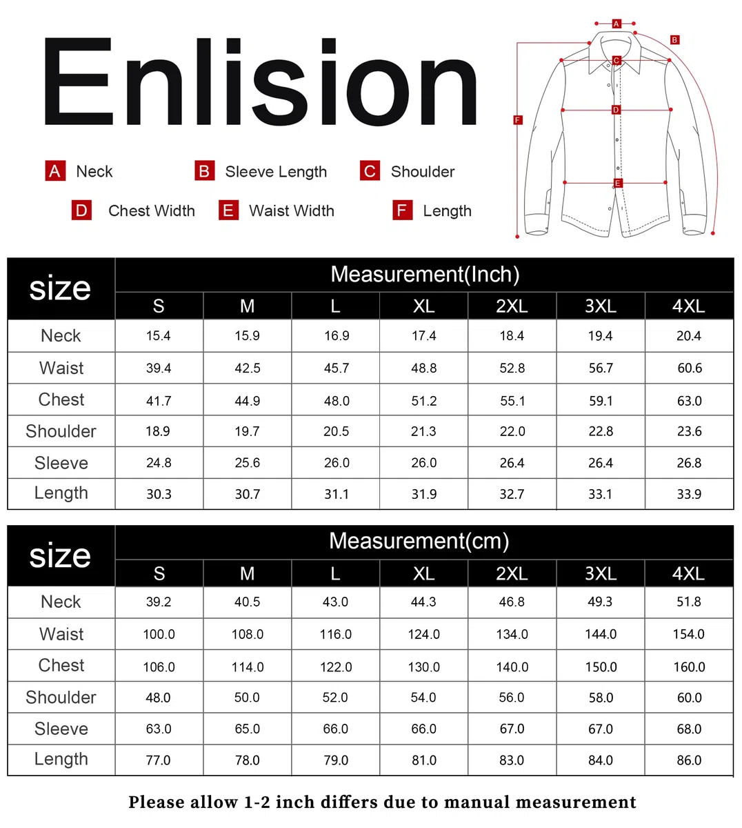 Enlision Camicie da Uomo Casual Camicia Elegante Maniche Lunghe Camicie Regolare Classiche Formal Camicia
