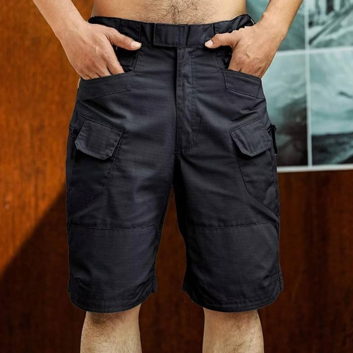 Pantaloncini Uomo Sportivi Pantaloncini Tattici Classici da Uomo Pantaloni Corti Multitasche Impermeabili Aggiornati Ad Asciugatura Rapida Caccia All'Aperto Pantaloncini Cargo