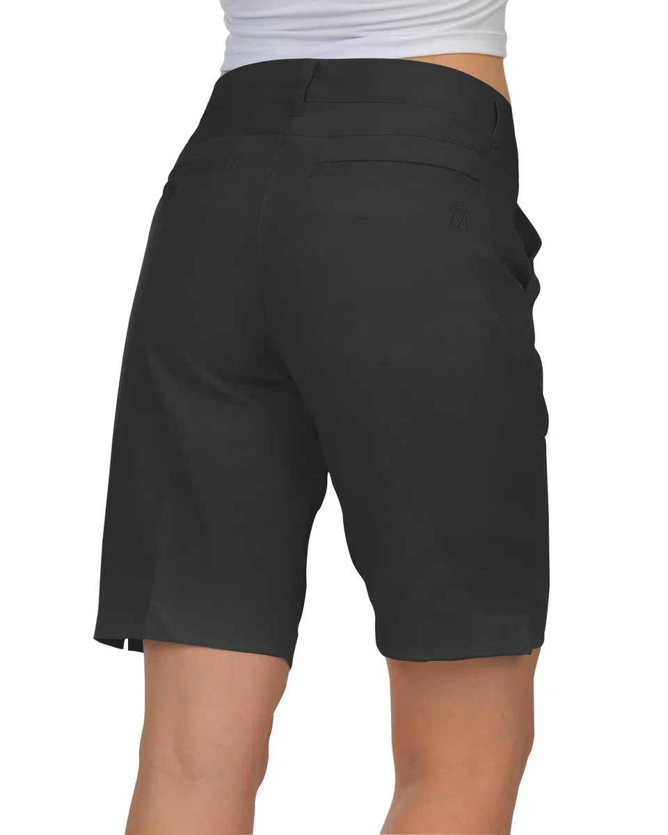 Lesmart Pantaloncini da golf da donna, leggeri, elasticizzati, al ginocchio, lunghezza al ginocchio, da donna, bermuda