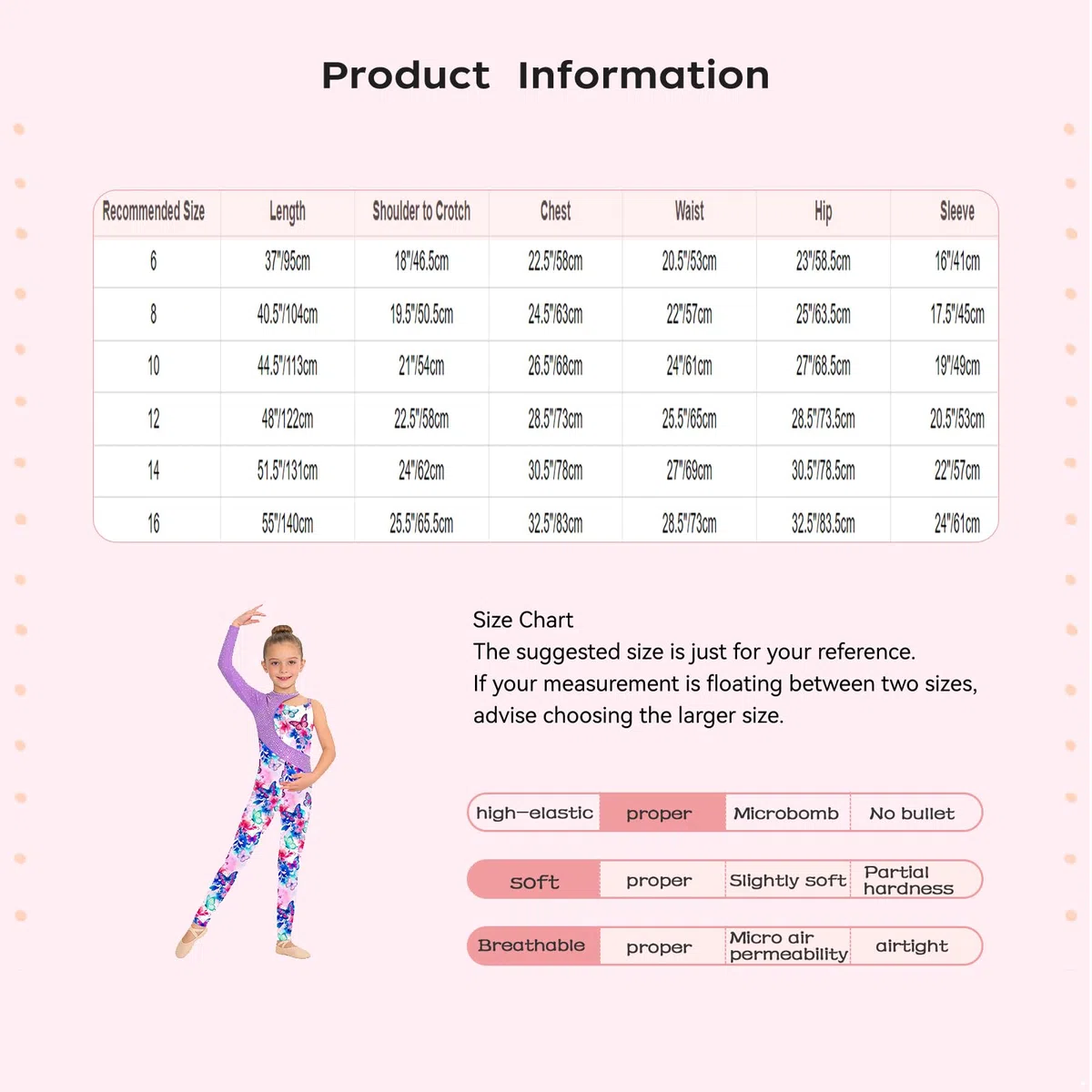 Tuta Intera da Ginnastica Artistica Bambina Body Danza Classica Moterna Monospalla Leotards Body da Pattinaggio Artistico Bodysuit Tutina Elegante